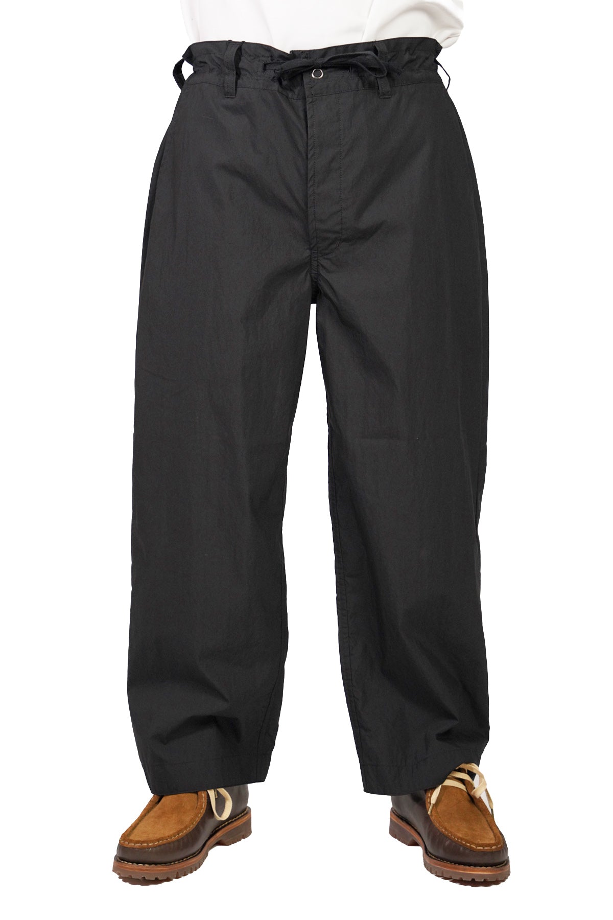 POPLIN WIDE LONG PANTS