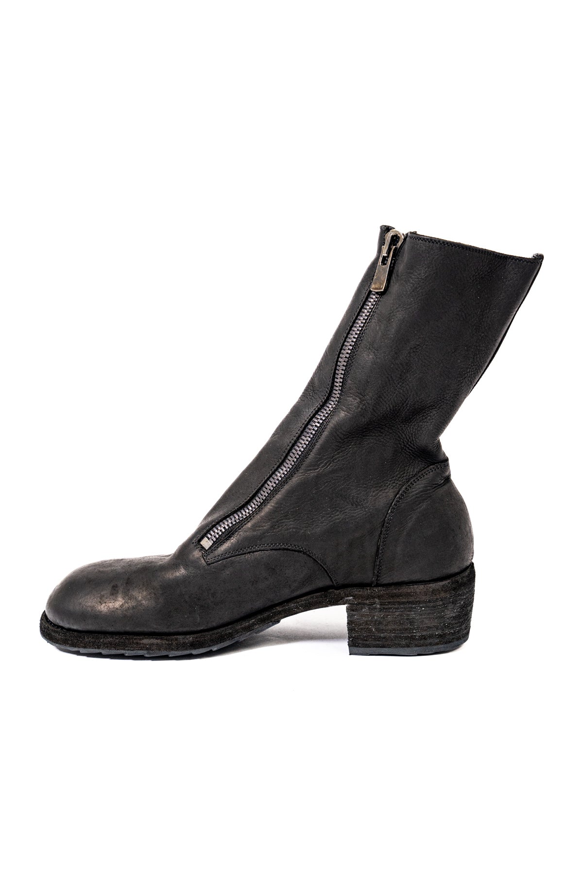 【GUIDI】SOFT CALF LEATHER FRONT ZIPPER BOOTS