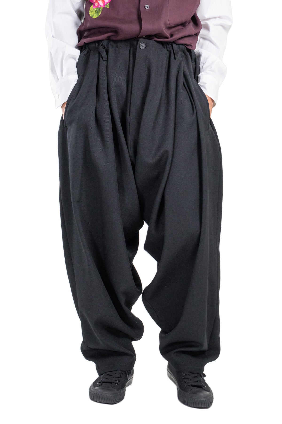 ARMY GABARDINE INSEAM DRAPE PANTS