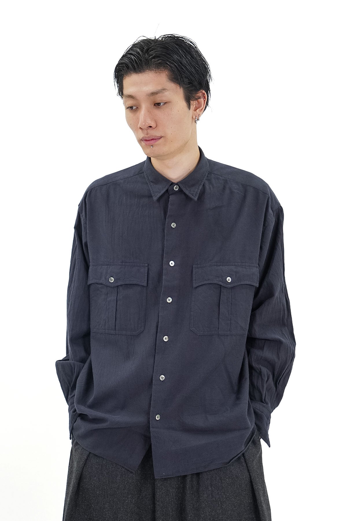 ROLL UP FLANNEL SHIRT