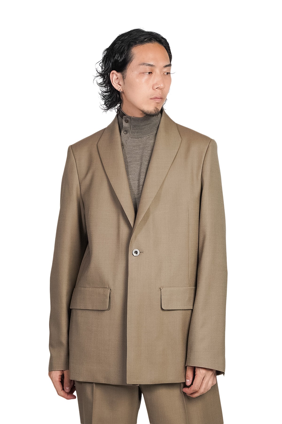 MODIFIED SHAWL COLLAR JACKET