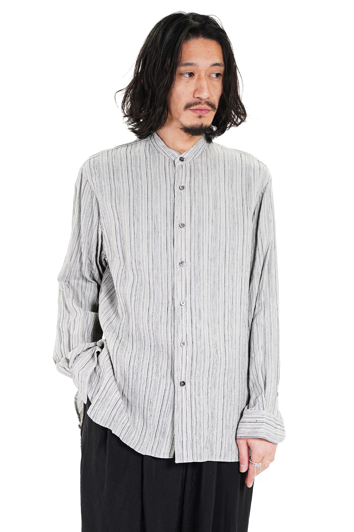BAND COLLAR SHIRT