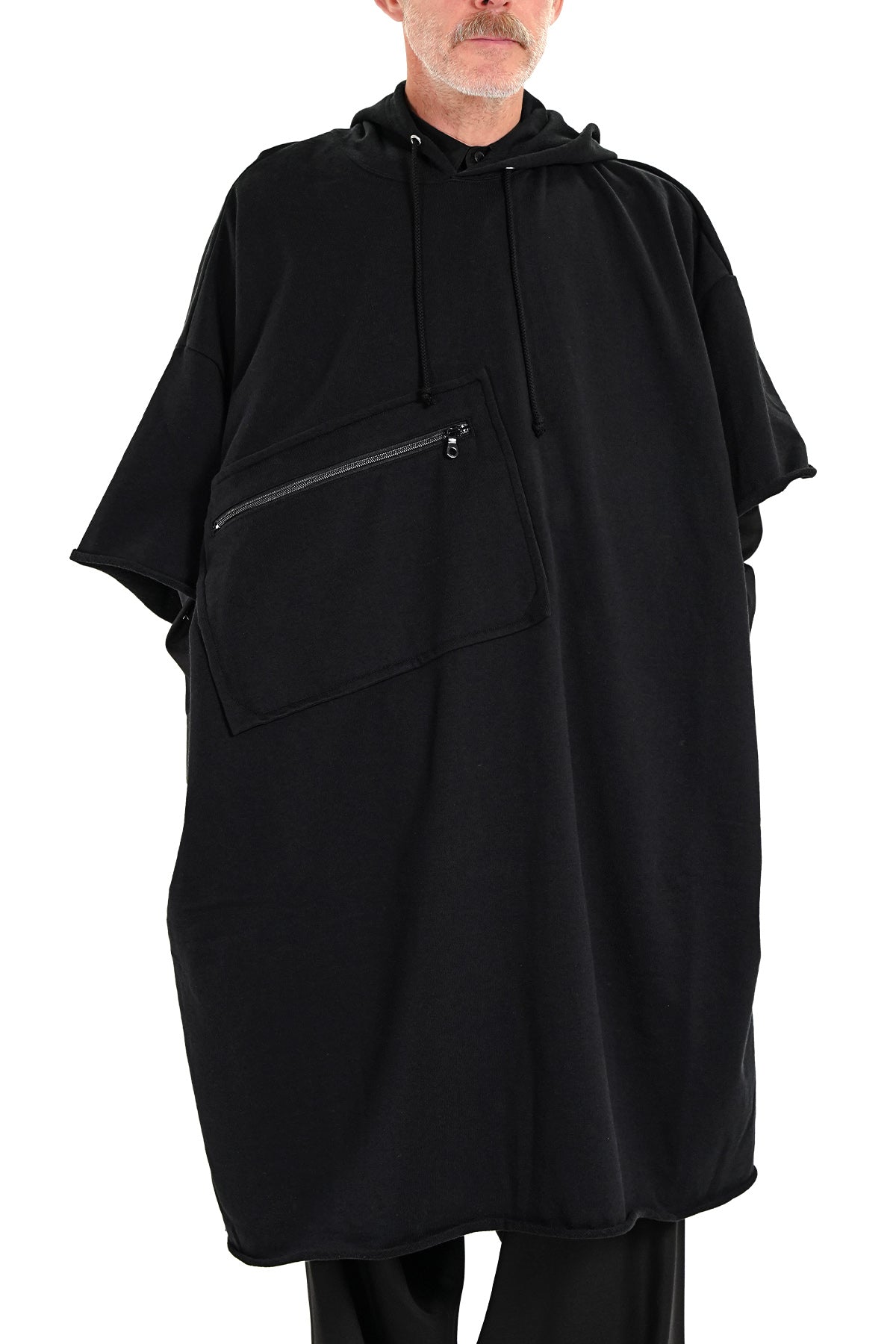 CHEST POCKET LONG HOODIE