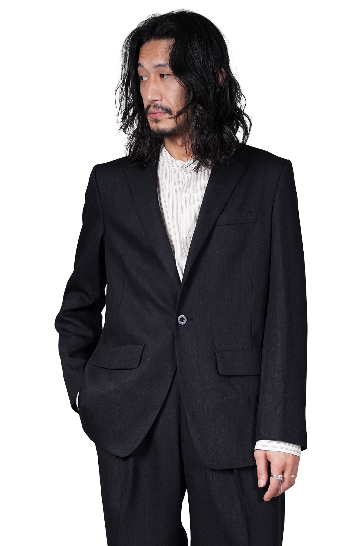 NOTCHED LAPEL SINGLE-BREASTED JACKET