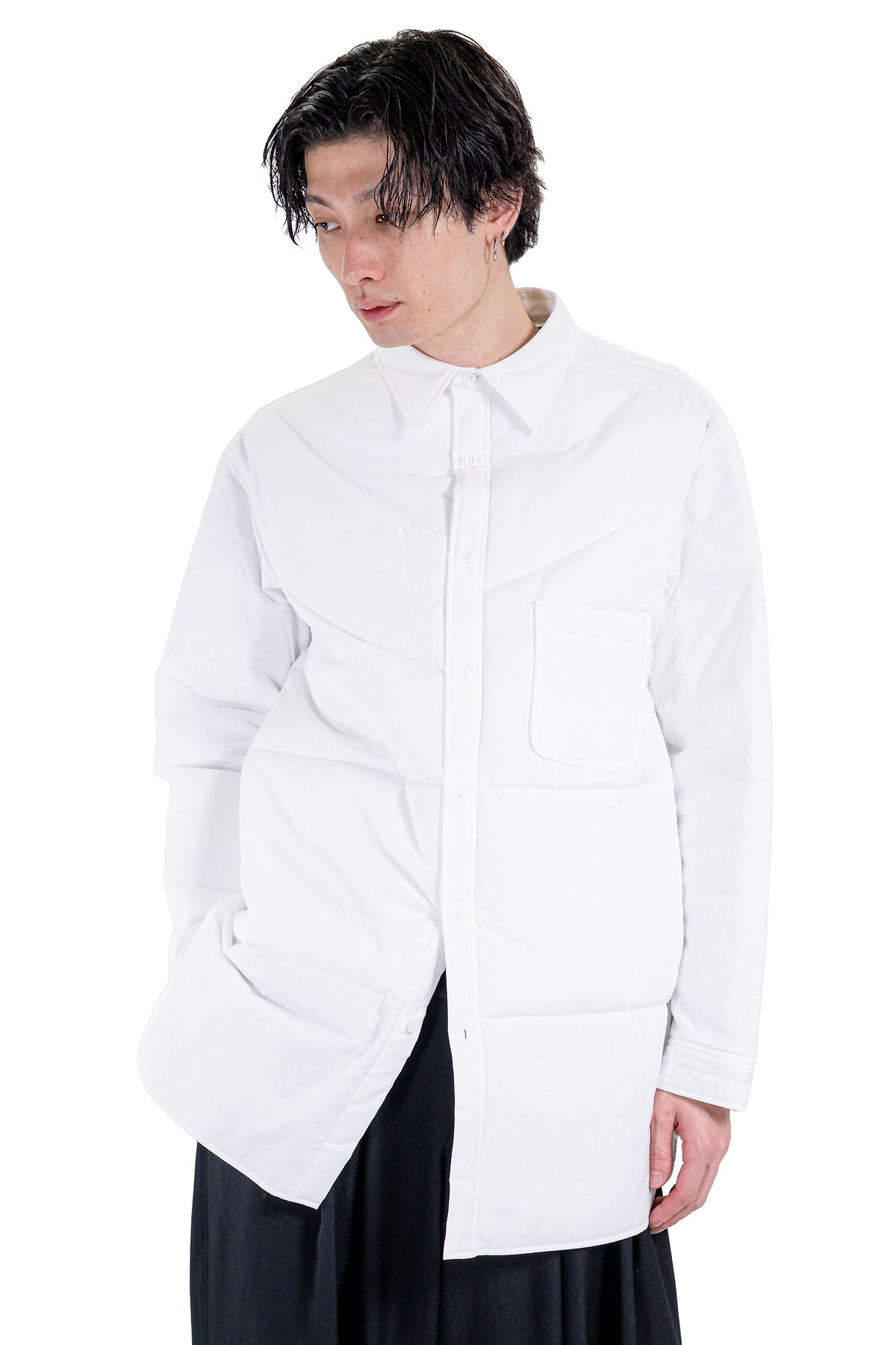 100/2 BROAD RANDOM PANEL PADDED BLOUSE