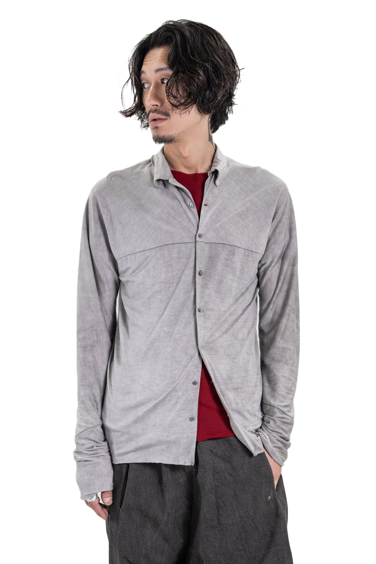 one piece long sleeve buttoned shirt
