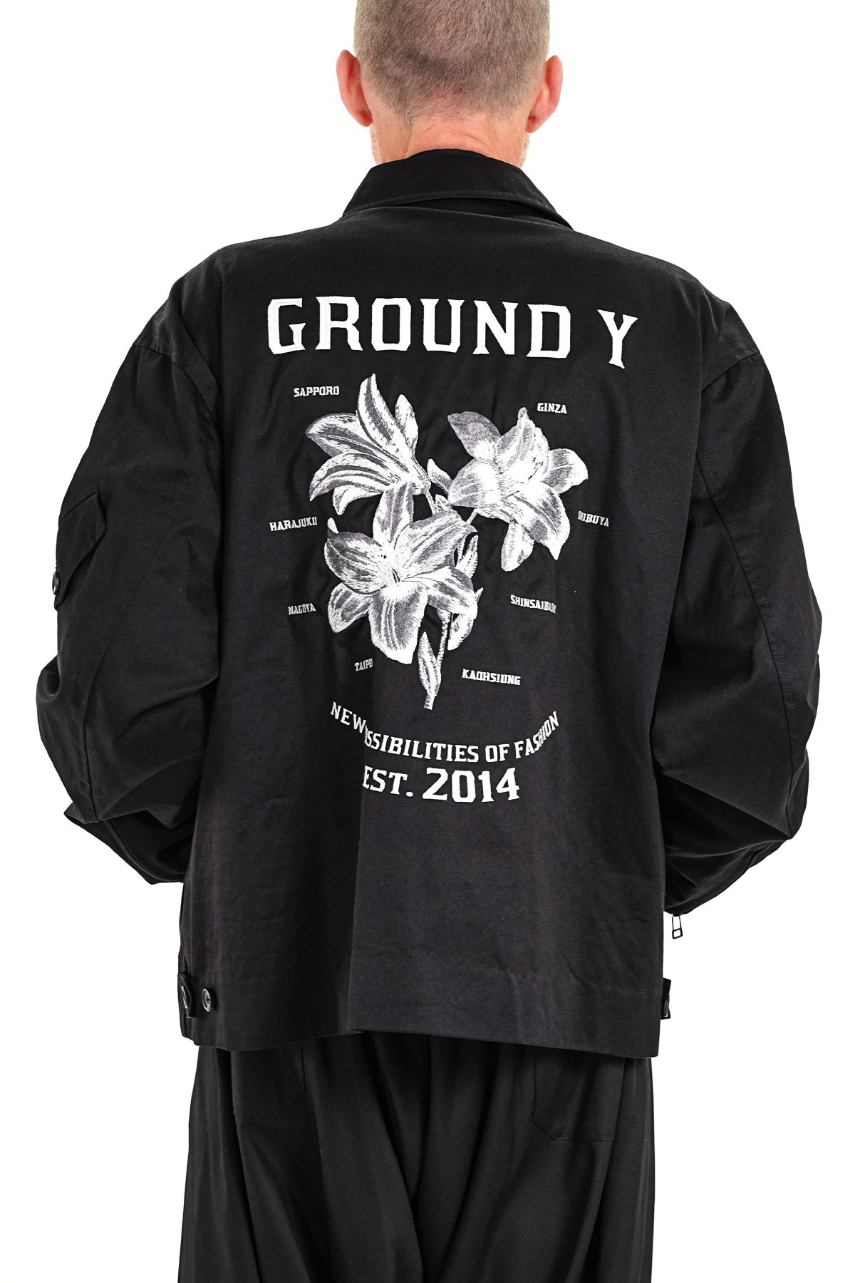 GY LOGO FLORAL EMBROIDERED VIET NAM JACKET