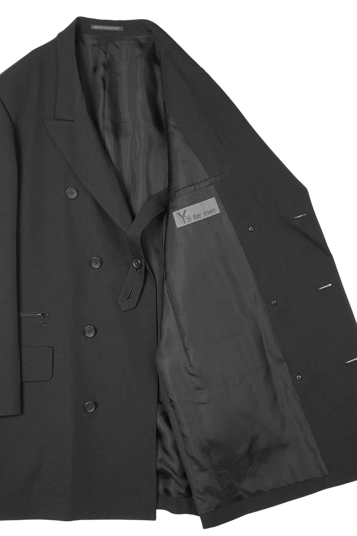 WOOL GABARDINE DOUBLE-BREASTED JACKET – HUES ONLINE