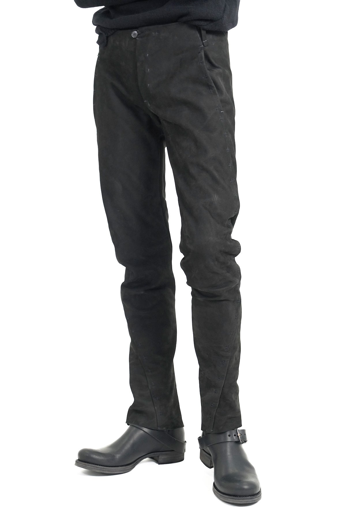 3 pocket hand stitched tight pants