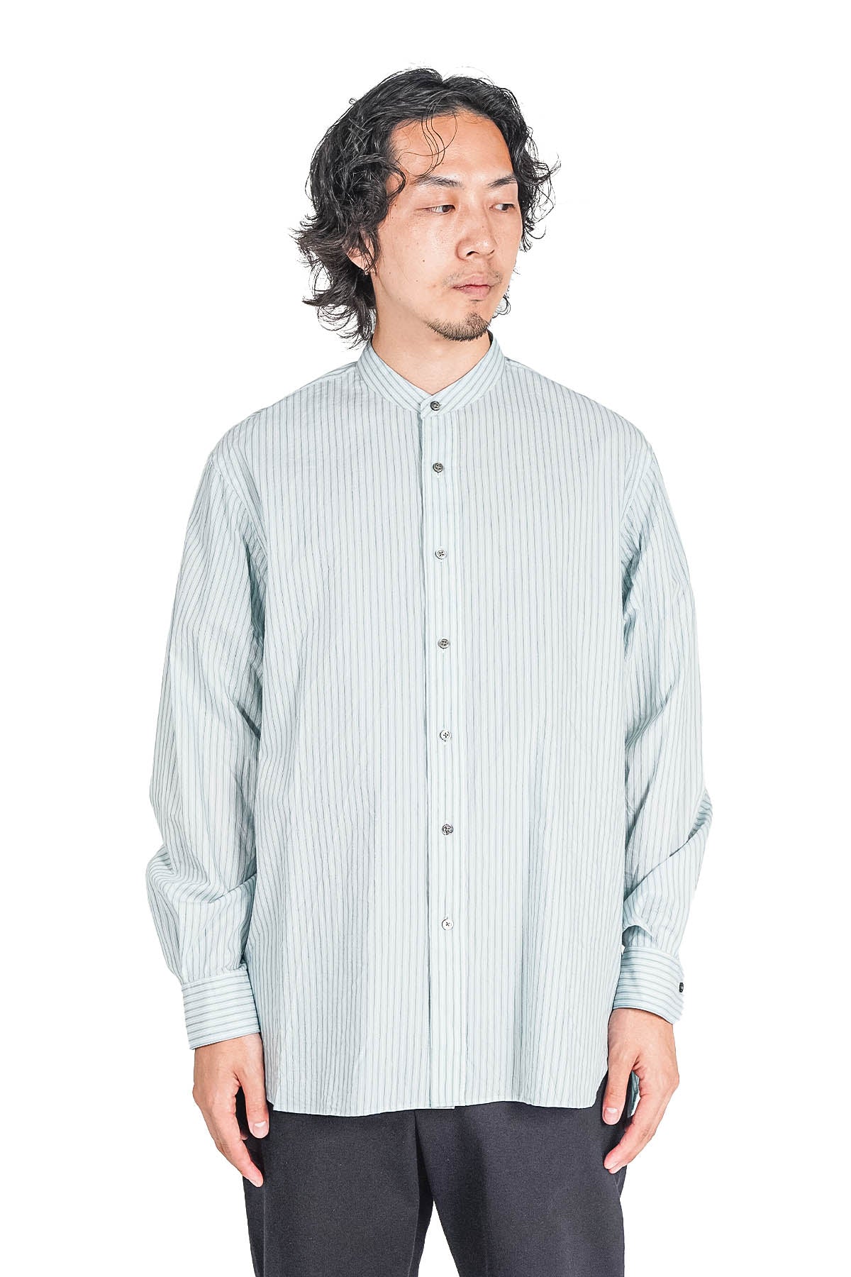 BAND COLLAR SHIRT