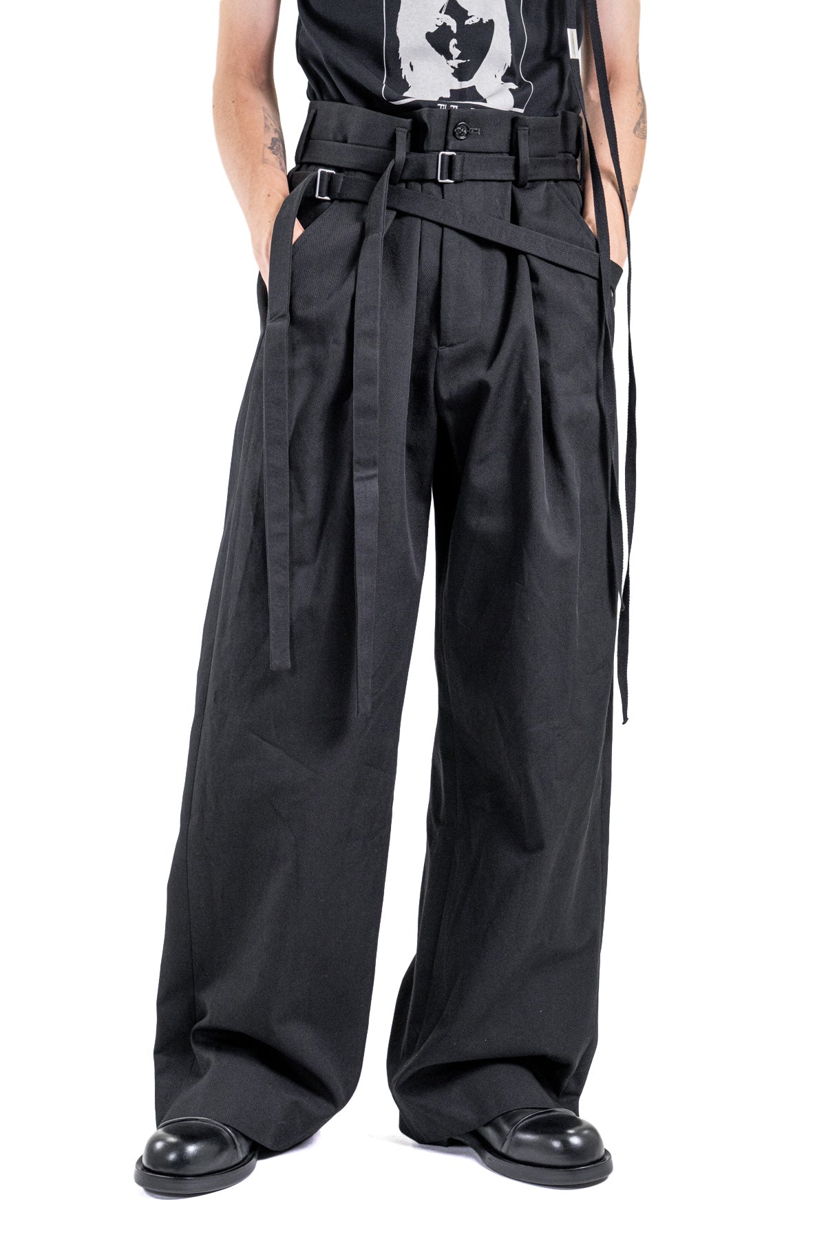 WOUBRECHT HIGH COMFORT DOUBLE BELTED TROUSERS