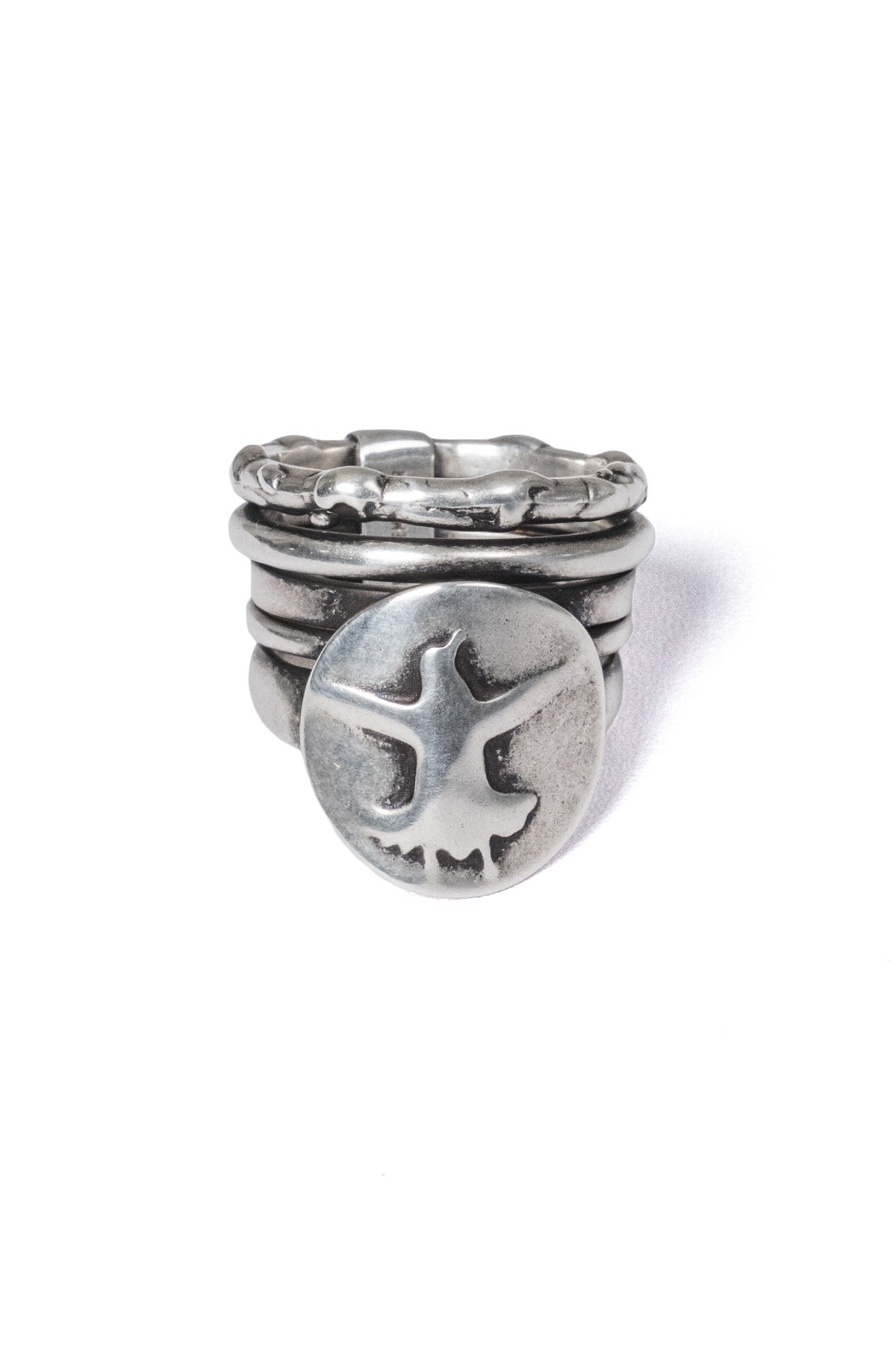 MOSSA FLYING BIRD STACKED RINGS