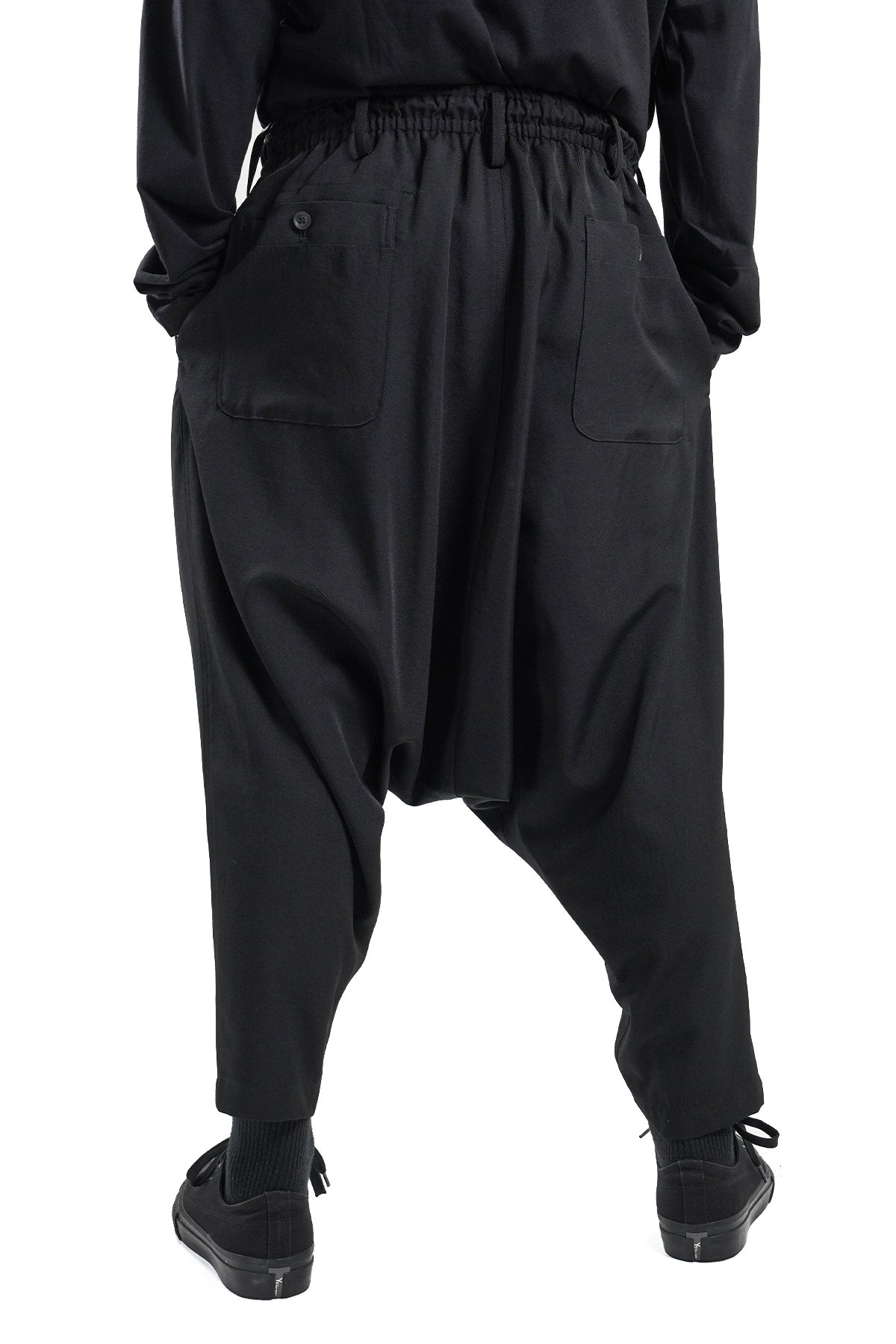 WOOL GABARDINE SAROUEL PANTS – HUES ONLINE