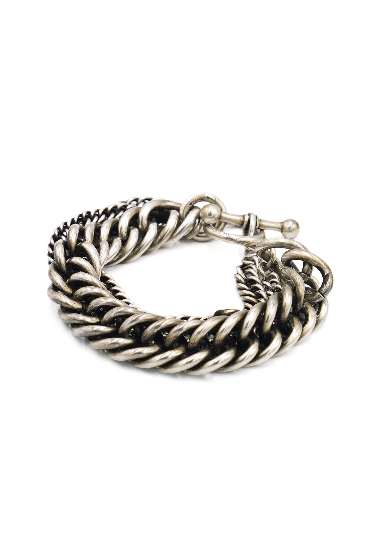 ESA MULTI CHAINS BRACELET SILVER ANTIQUE SILVER