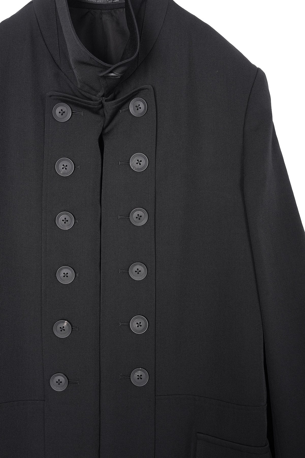 WOOL GABARDINE NAPOLEON LONG JACKET – HUES ONLINE