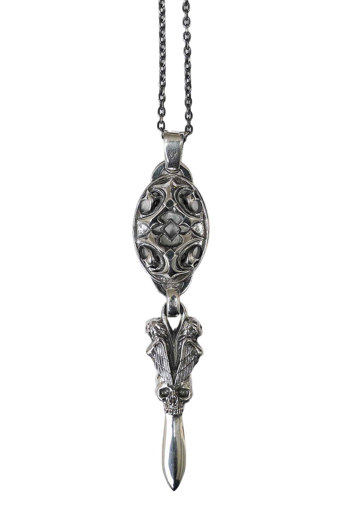 Oval Skull Pendant Head