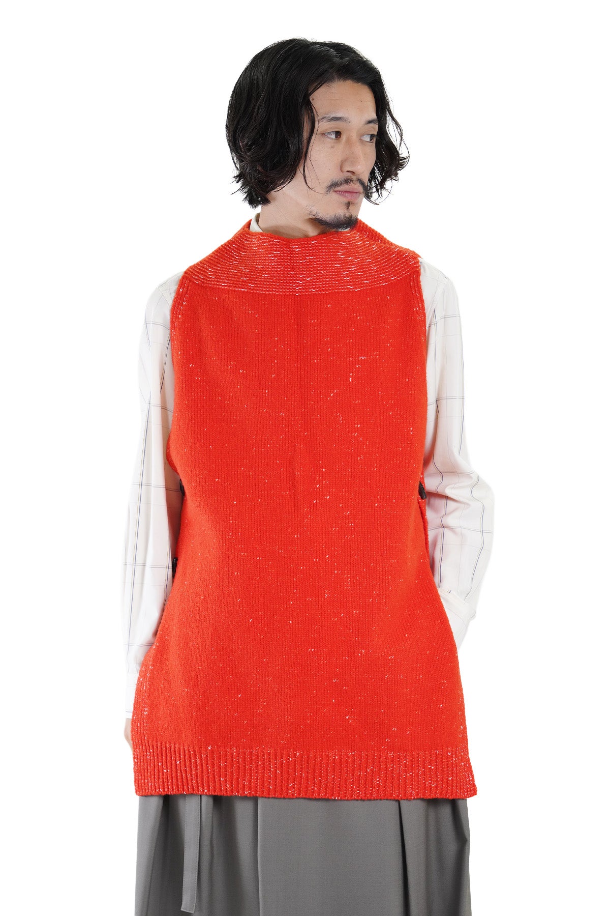 SIDE SLIT KNIT VEST
