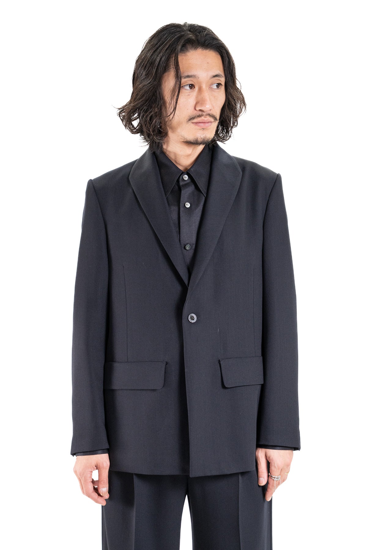 MODIFIED SHAWL COLLAR JACKET
