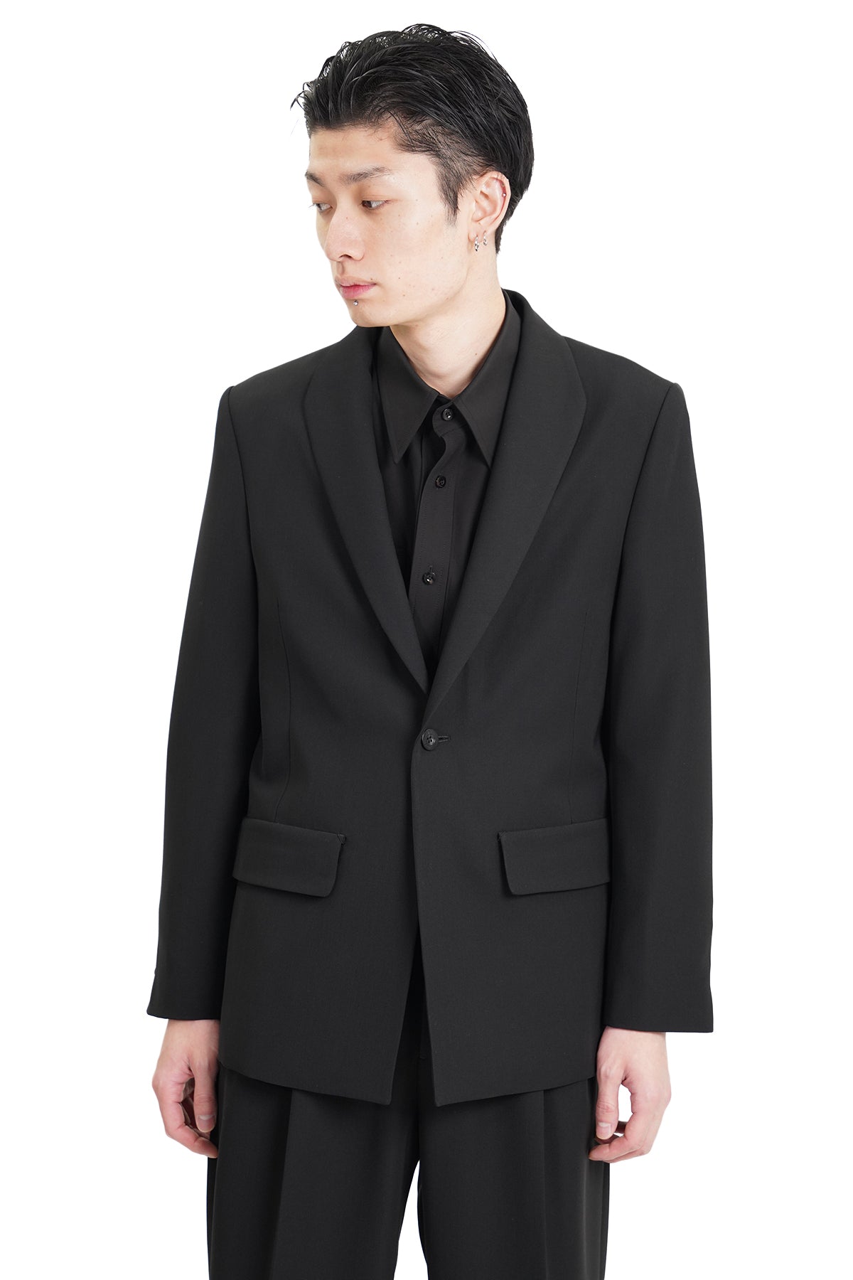 MODIFIED SHAWL COLLAR JACKET