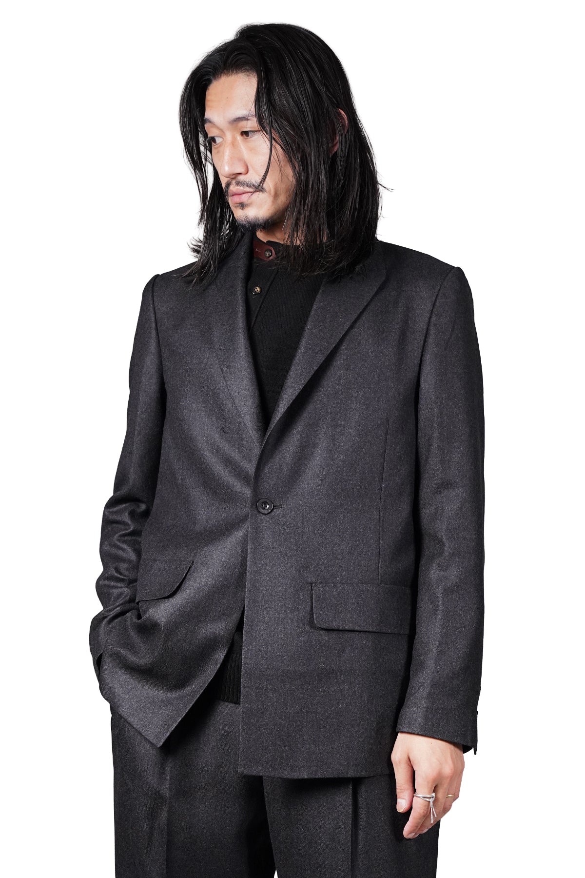 MODIFIED SHAWL-COLLAR JACKET