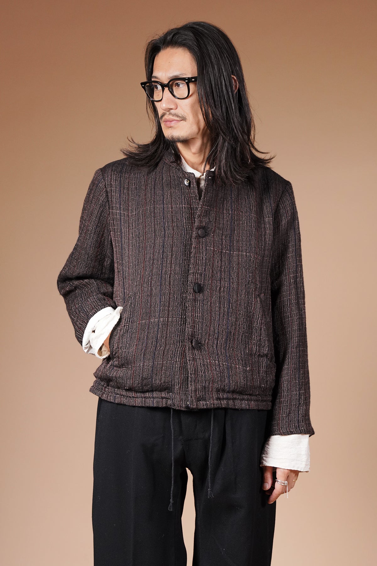LOOSE FIT BUTTONED JACKET