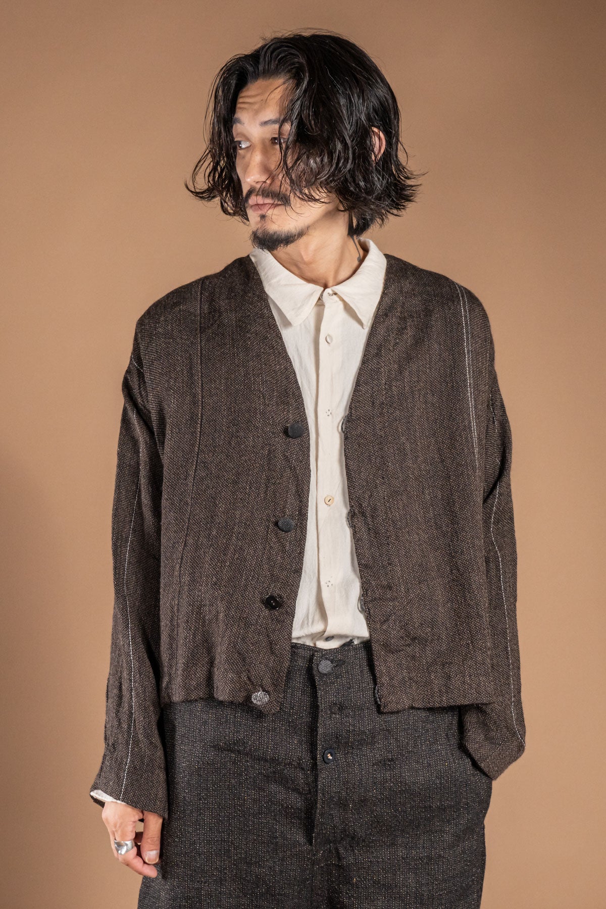 WOVEN CARDIGAN