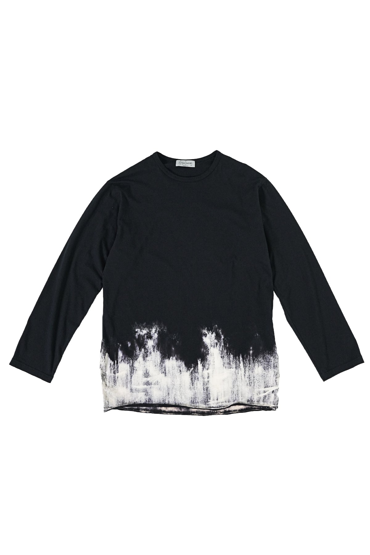 30/- DISCHARGED COMBED PS ROUND NECK LONG SLV T