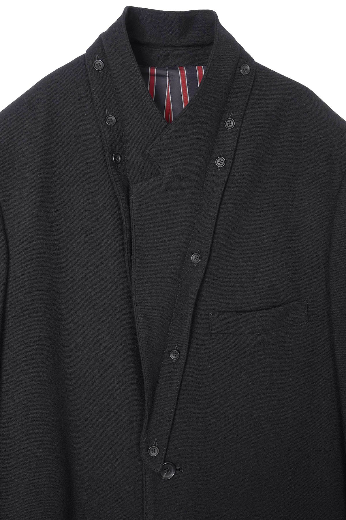 ⭐︎入手困難　09aw　シャリーフ　Pコート　コクーンコート　毛足長ウール　時計 コクーンコート