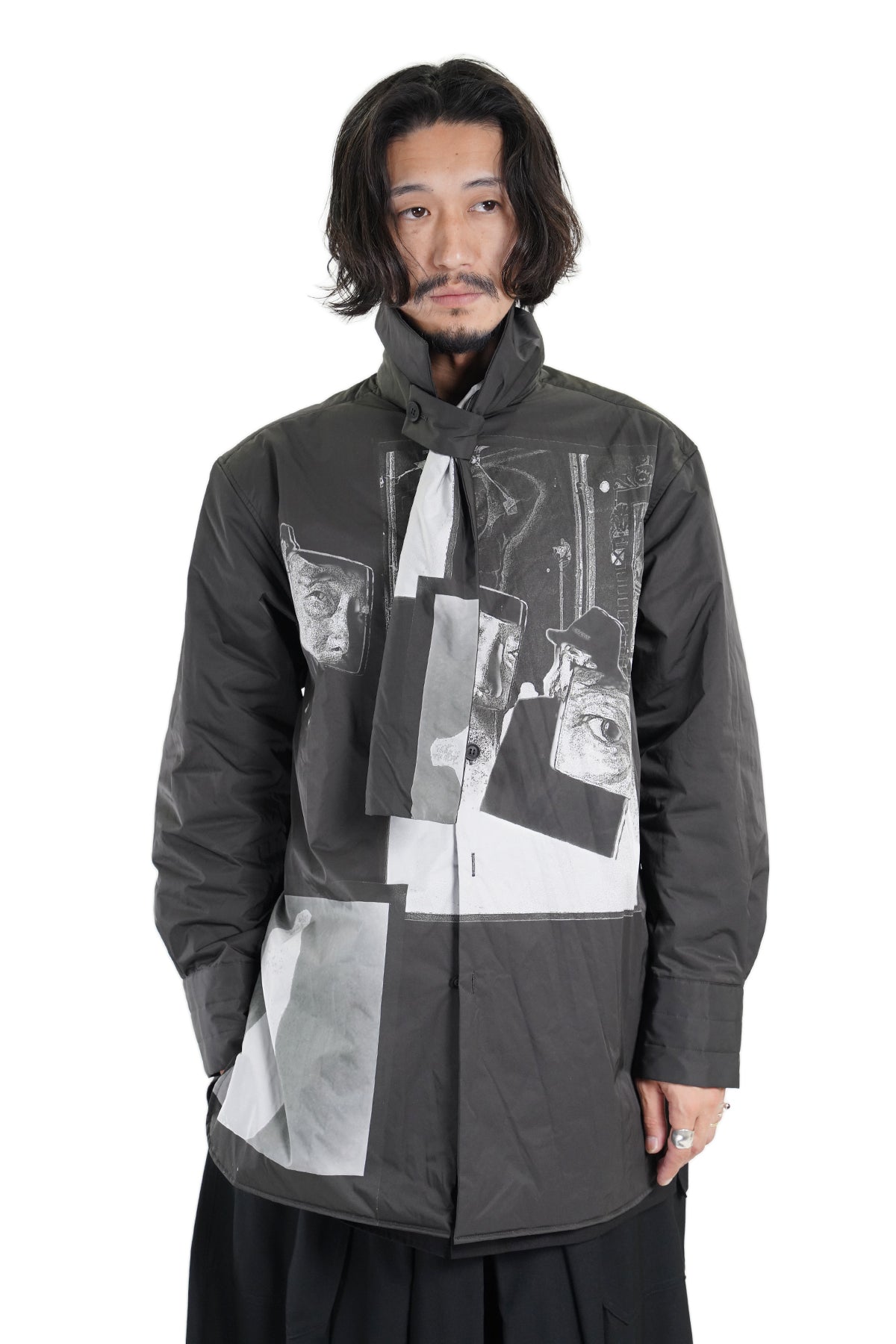 PRINT PADDING STOLE SHIRT