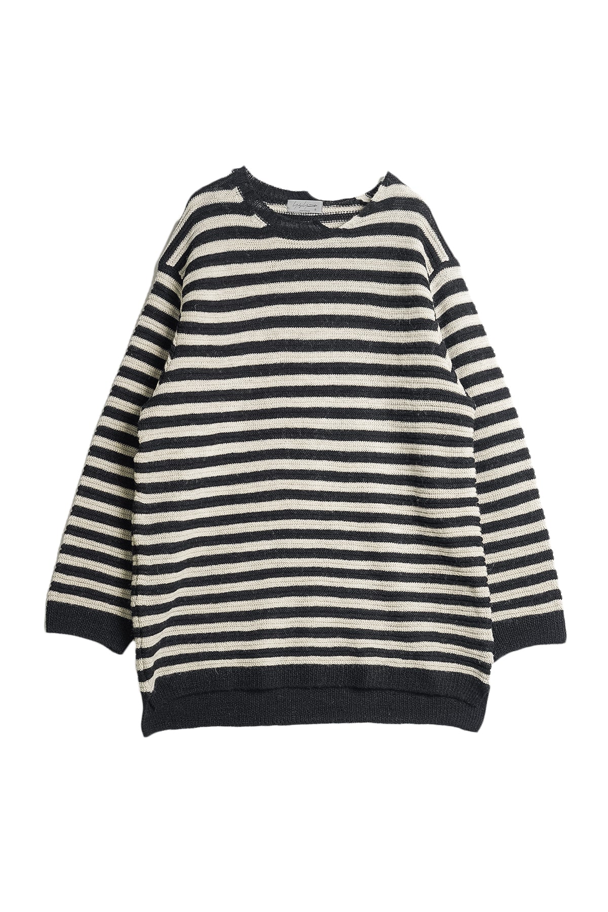 ASYMMETRY HIGH-LOW CREWNECK KNIT