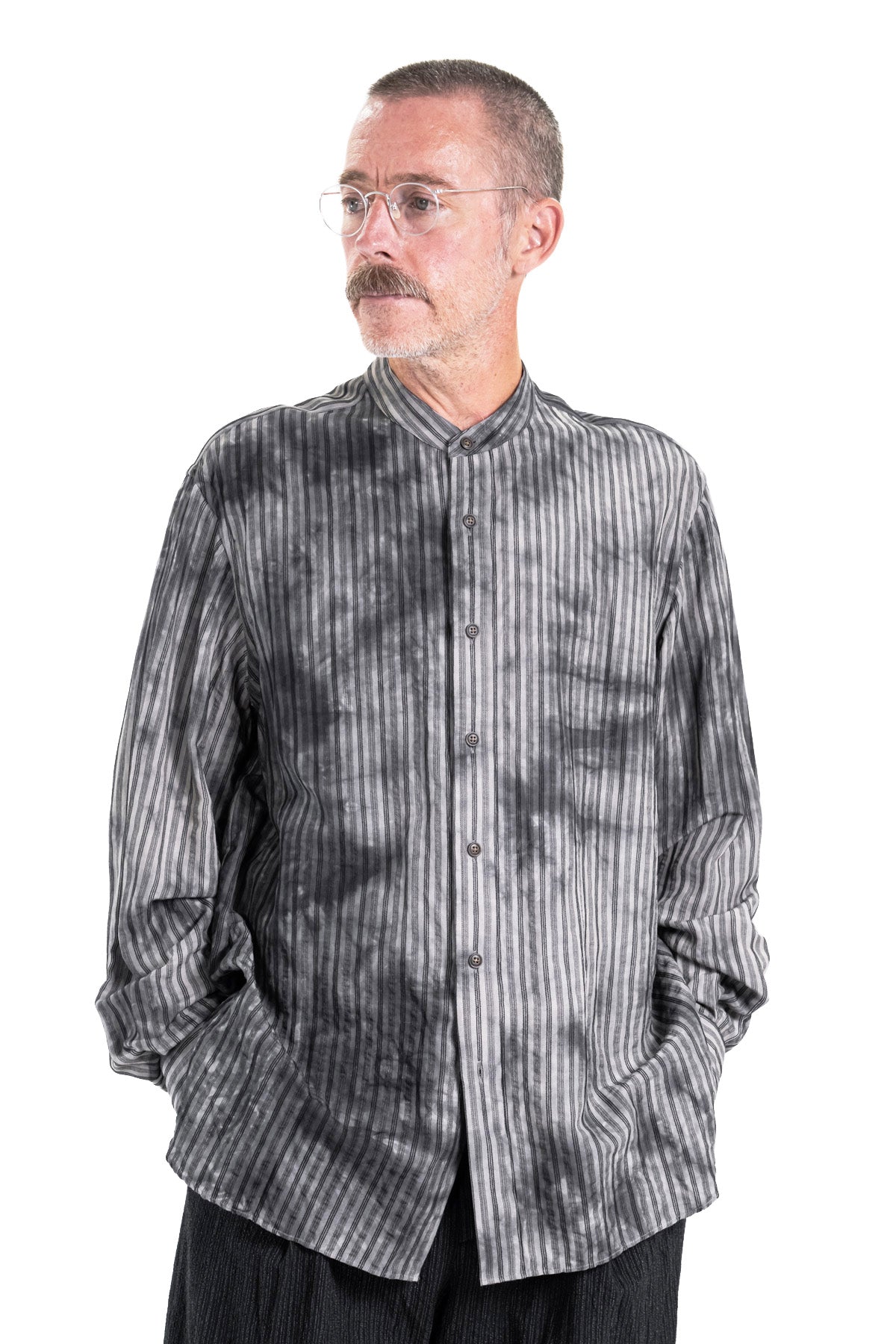 BAND COLLAR SHIRT