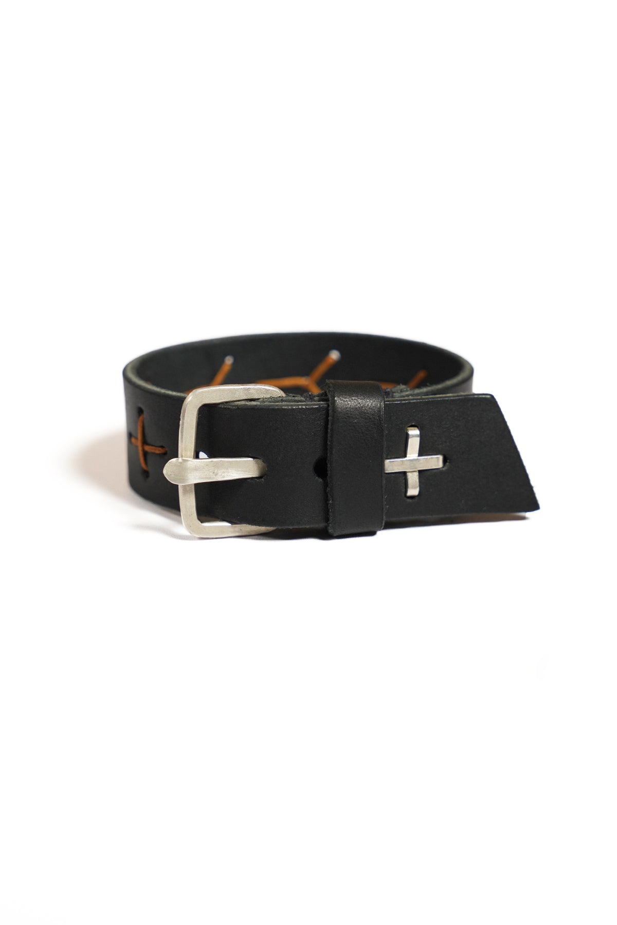 cross stitched med wrist band