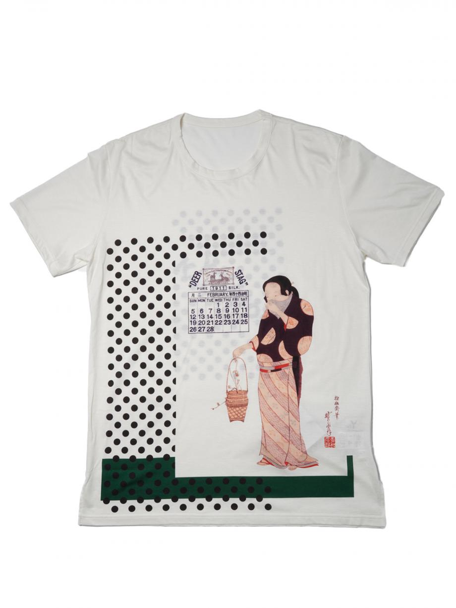 × 河鍋 暁斎 / Print T-Shirt Type1【50%OFF】